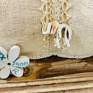 Used Tiffany Save the Wild LARGE Two Tone Elephant Charm Silver Gold